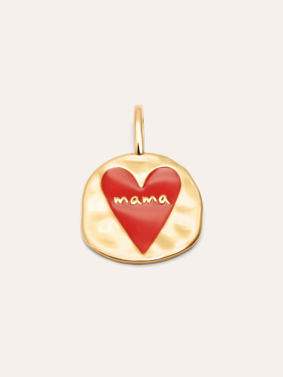 Charm Mamá Lovely Heart Baño Oro