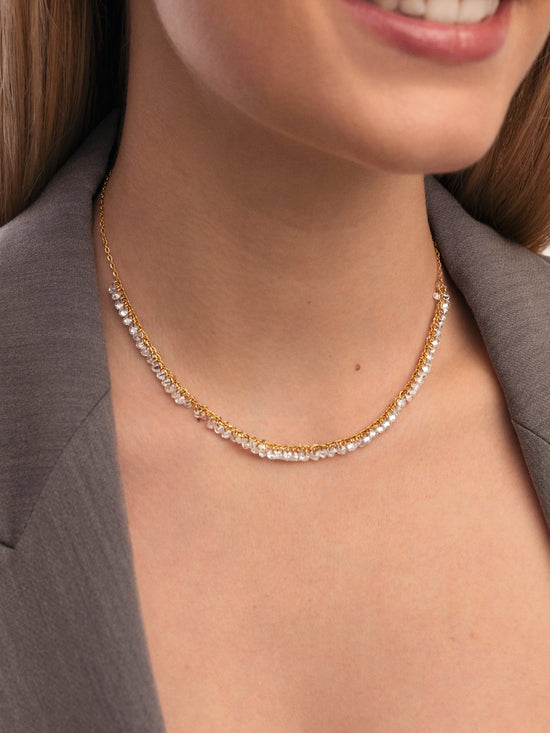 Collar Starlight Sky Acero Baño Oro