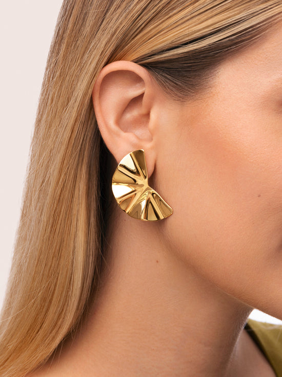 Pendientes Amara Acero Baño Oro