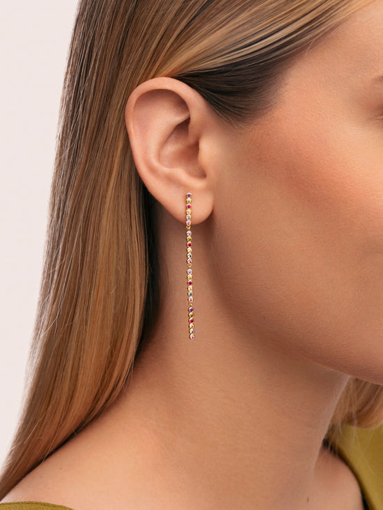 Pendientes Aurora Color Baño Oro