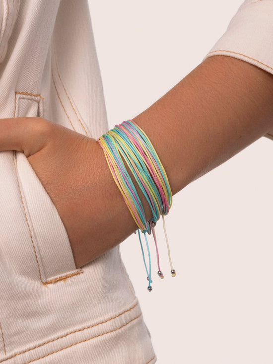 Pack 3 Pulseras Pastel Rainbow Acero