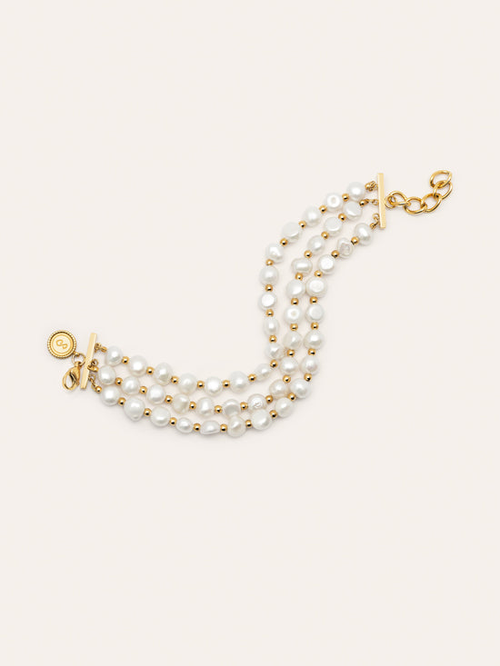 Pulsera Audrey Premium Acero Baño Oro