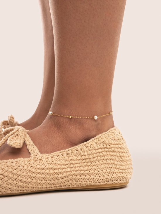 Tobillera Swan Acero Baño Oro