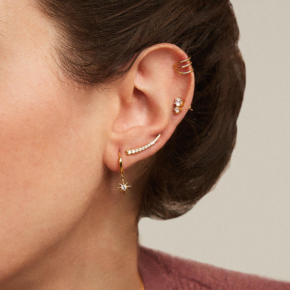 Cassiopeia Gold Earrings